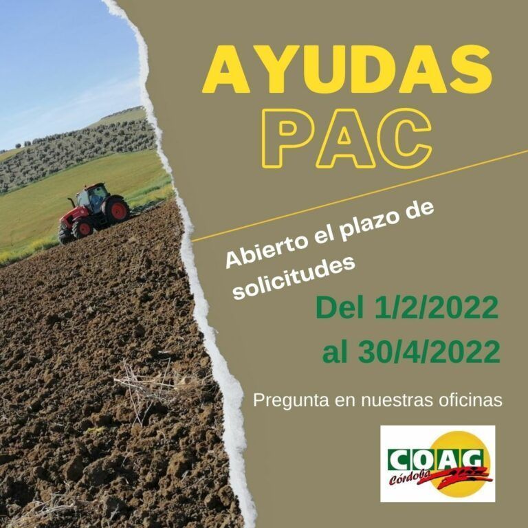 Comienza el plazo de solicitud de la PAC