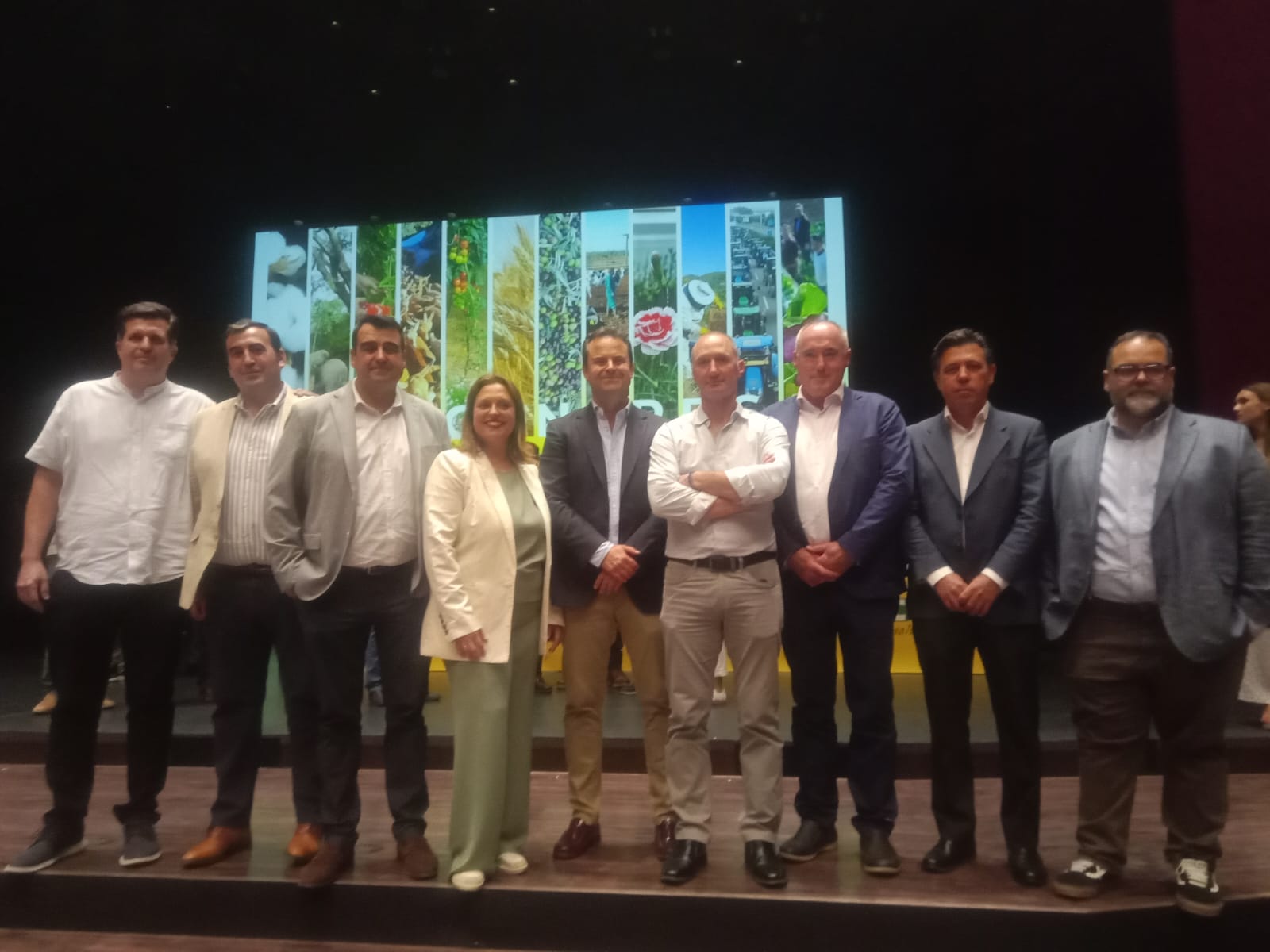 Antonio Rodríguez, junto al resto del Equipo de COAG Andalucía surgido en el XI Congreso Regional